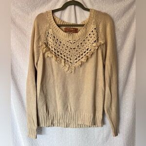 Revolve Wildheart Eternal sunshine creations cream tan fringe knit sweater